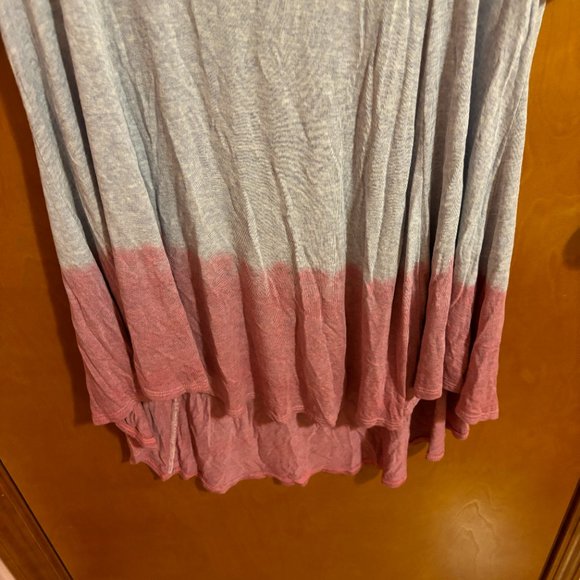 My Story casual Top Blue Gray Pink Stretchy Size Medium - Picture 5 of 12